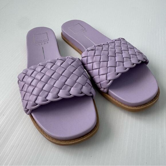 Dolce Vita Grazie basket weave slide sip on sandals lilac size 9.5 purple - Picture 7 of 11